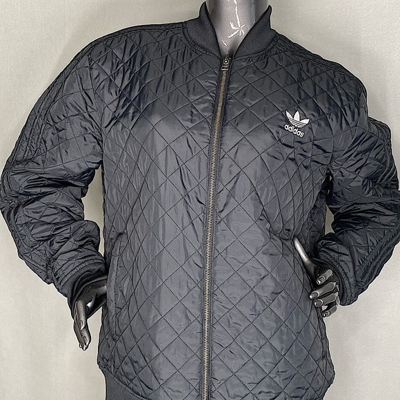 adidas quilted bomber